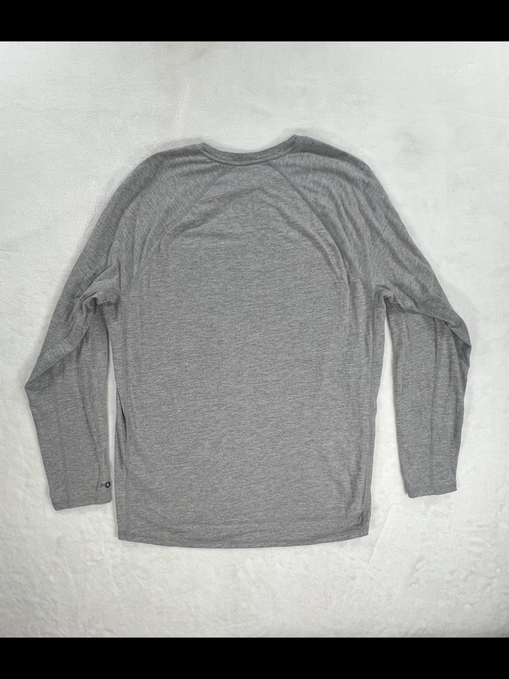 Carhartt Long-Sleeve Pocket Tee in Light Gray with Logo Patch - Picture 6 of 7